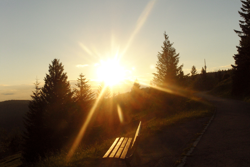 Sonnenuntergang im Schwarzwald